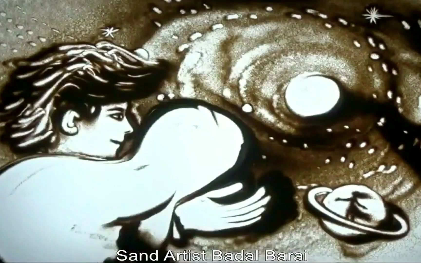 【动物标本】爱与音乐 - 沙画录影带,沙画艺术家巴达尔·巴莱