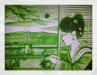 茶艺沙画图片