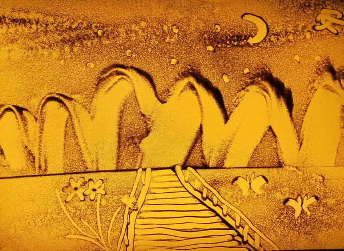 学员作品 | 安凝沙画第一课 初识沙画的魅力