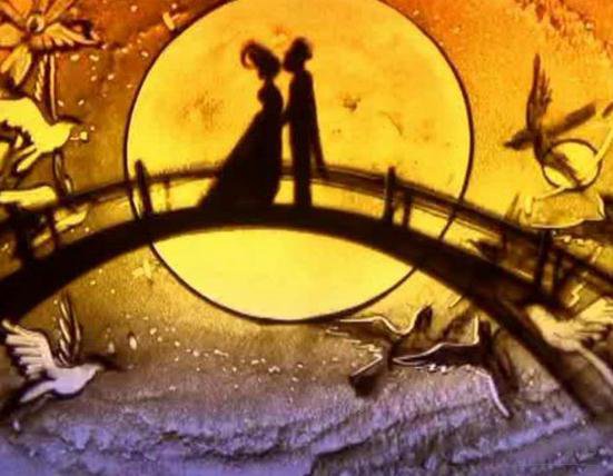 福字沙画 艺术与祝福的完美融合