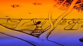 沙画艺术 指尖流沙间的感人叙事